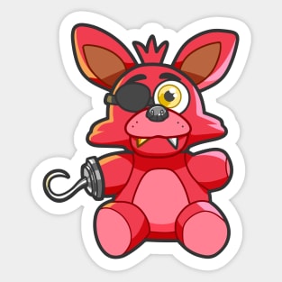 FNAF Foxy the Pirate Plush Toy Sticker